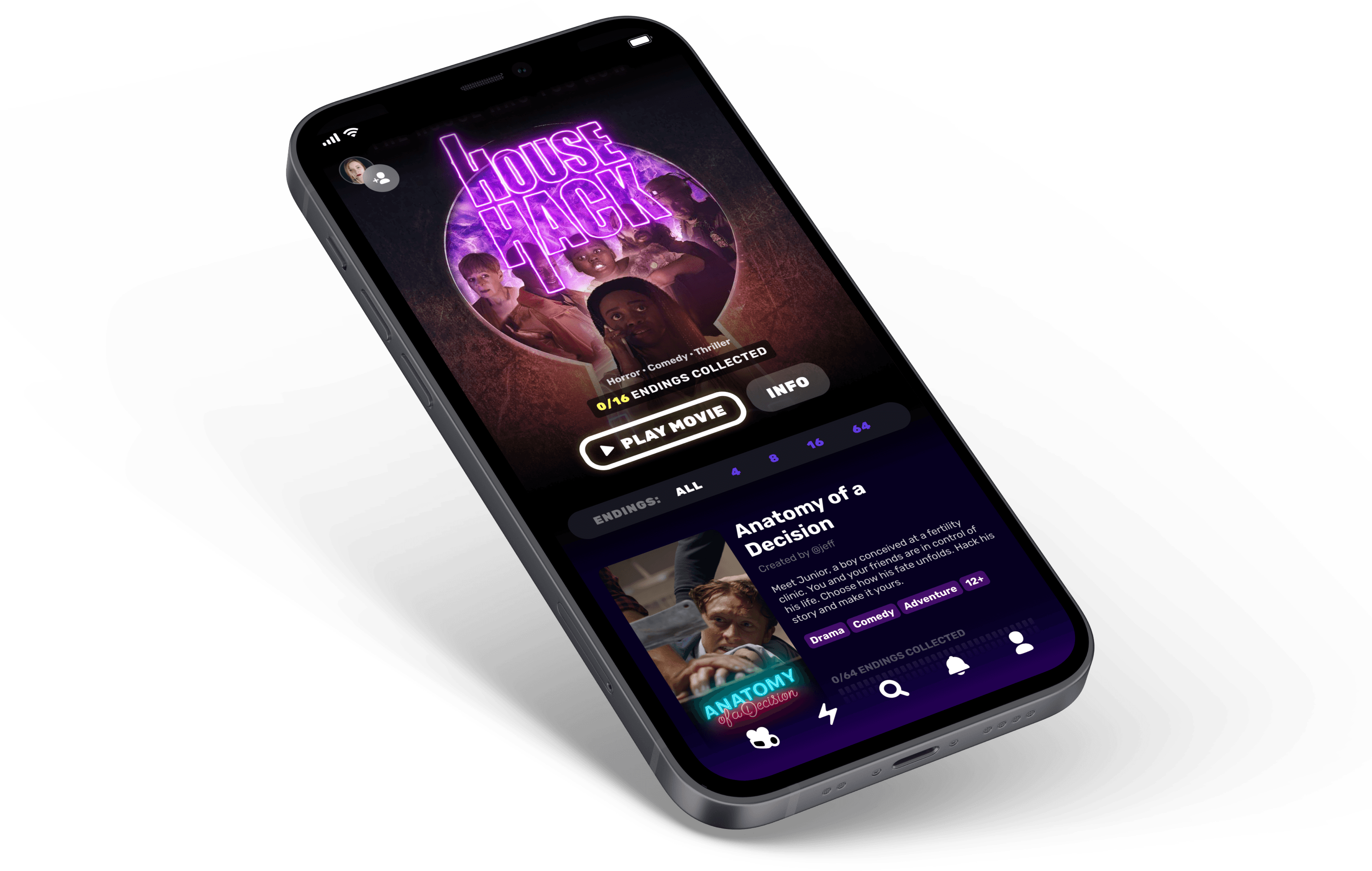 Whatifi app on a phone